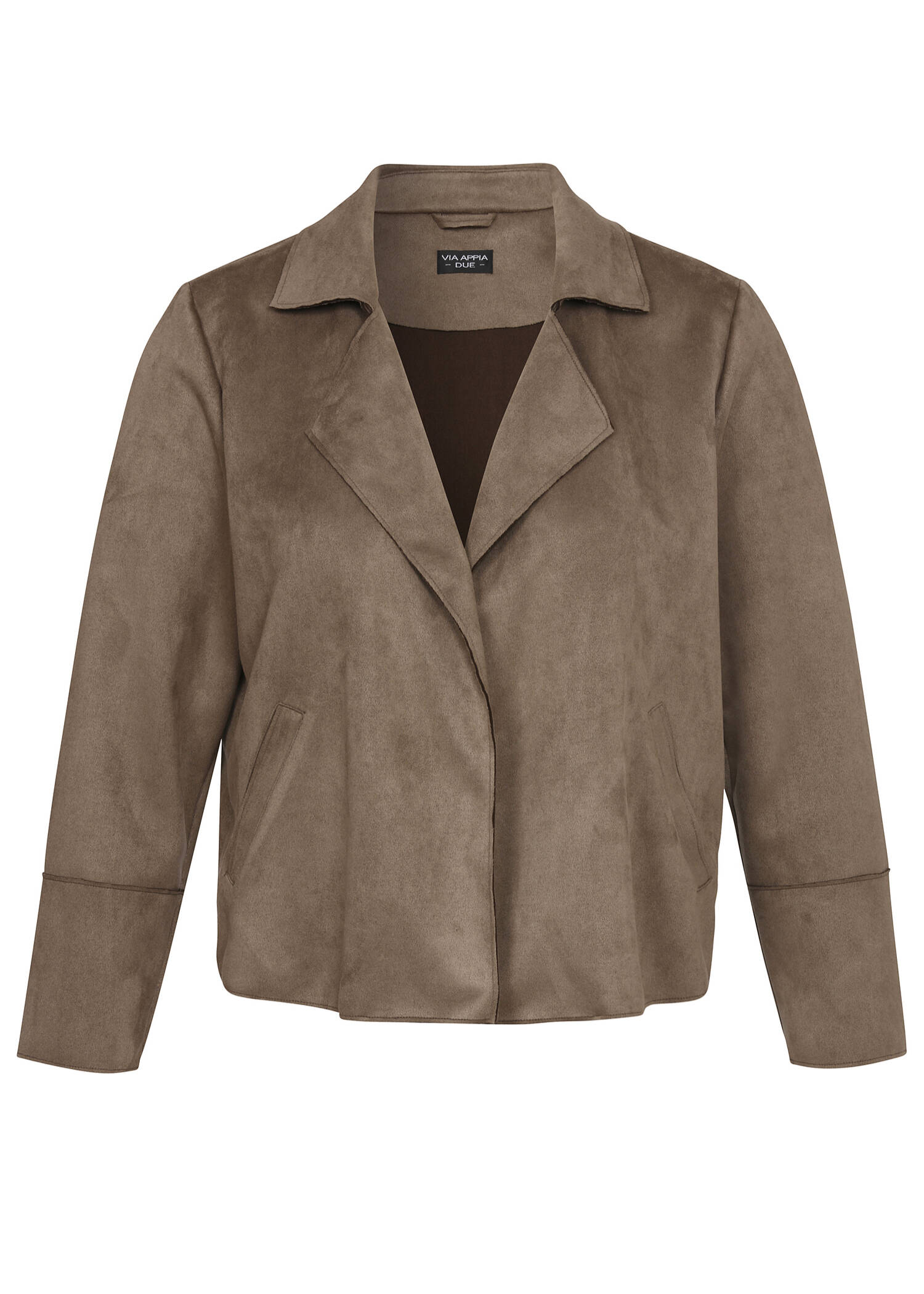 Reverjacke aus veganem Veloursleder /