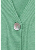 Feinstrickjacke Grün Melange / 