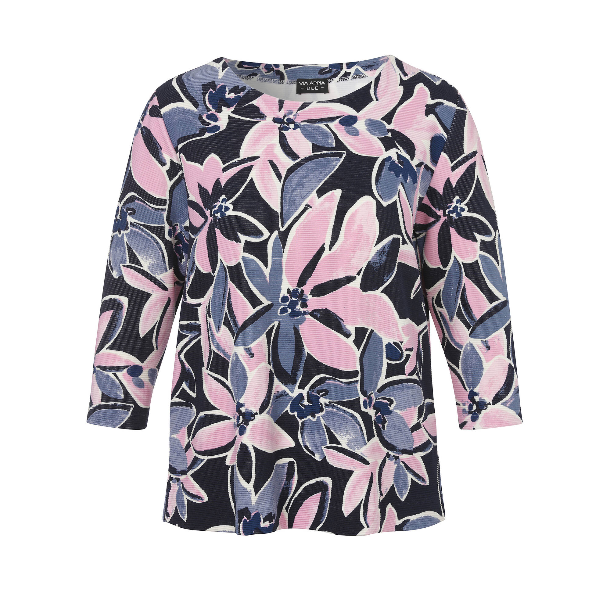 3/4-Arm-Sweatshirt mit floralem Print
