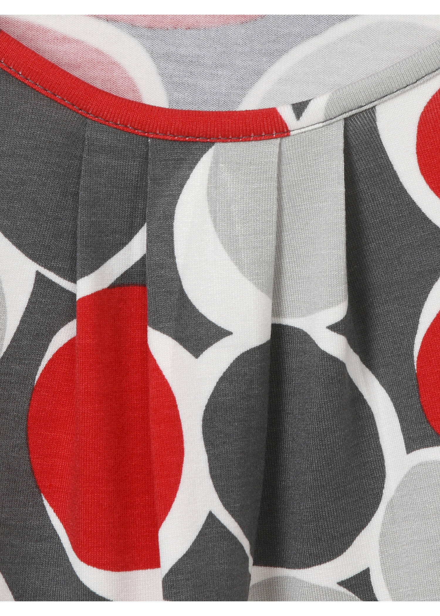 3/4-Arm Print-Shirt mit Gummizugsaum / 