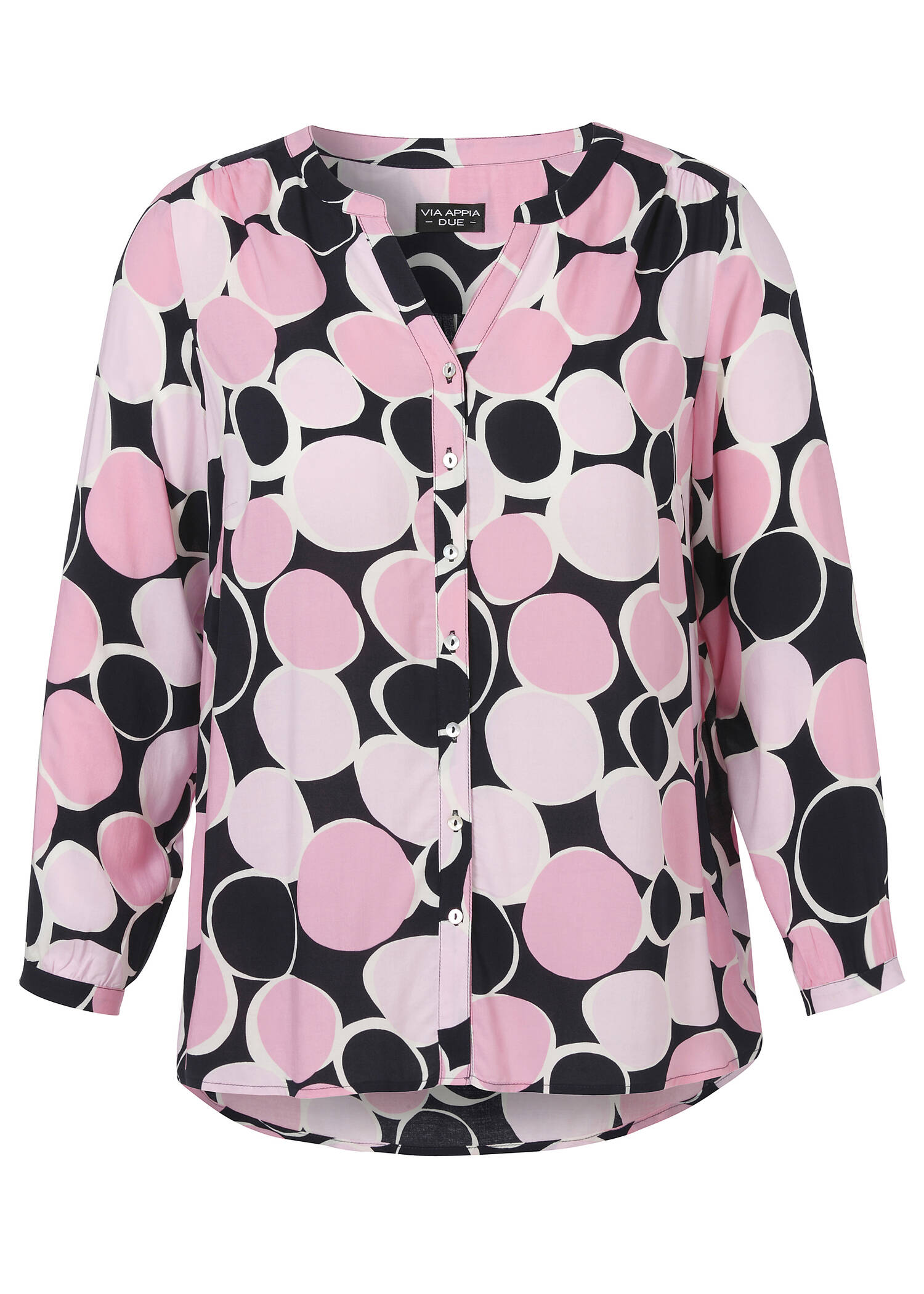 Feminine Viskosebluse mit Allover-Print /