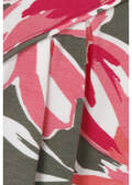Florales Print-Shirt mit Gummizug-Bund / 