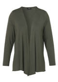 Leichte Jersey Jacke mit Wasserfall-Front / 