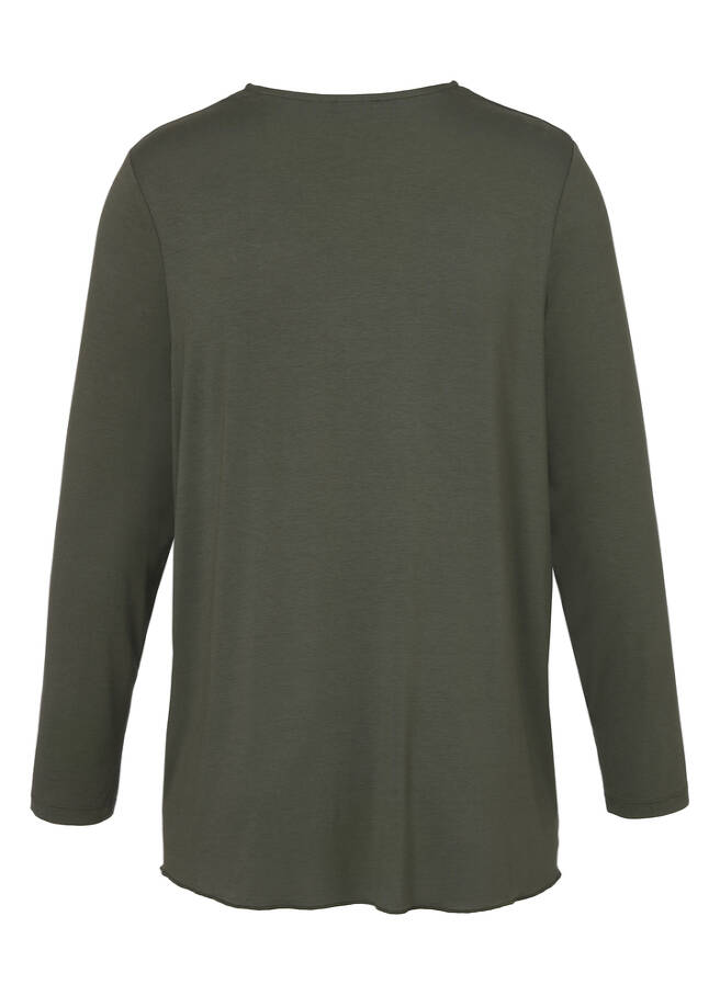 Leichte Jersey Jacke mit Wasserfall-Front / 