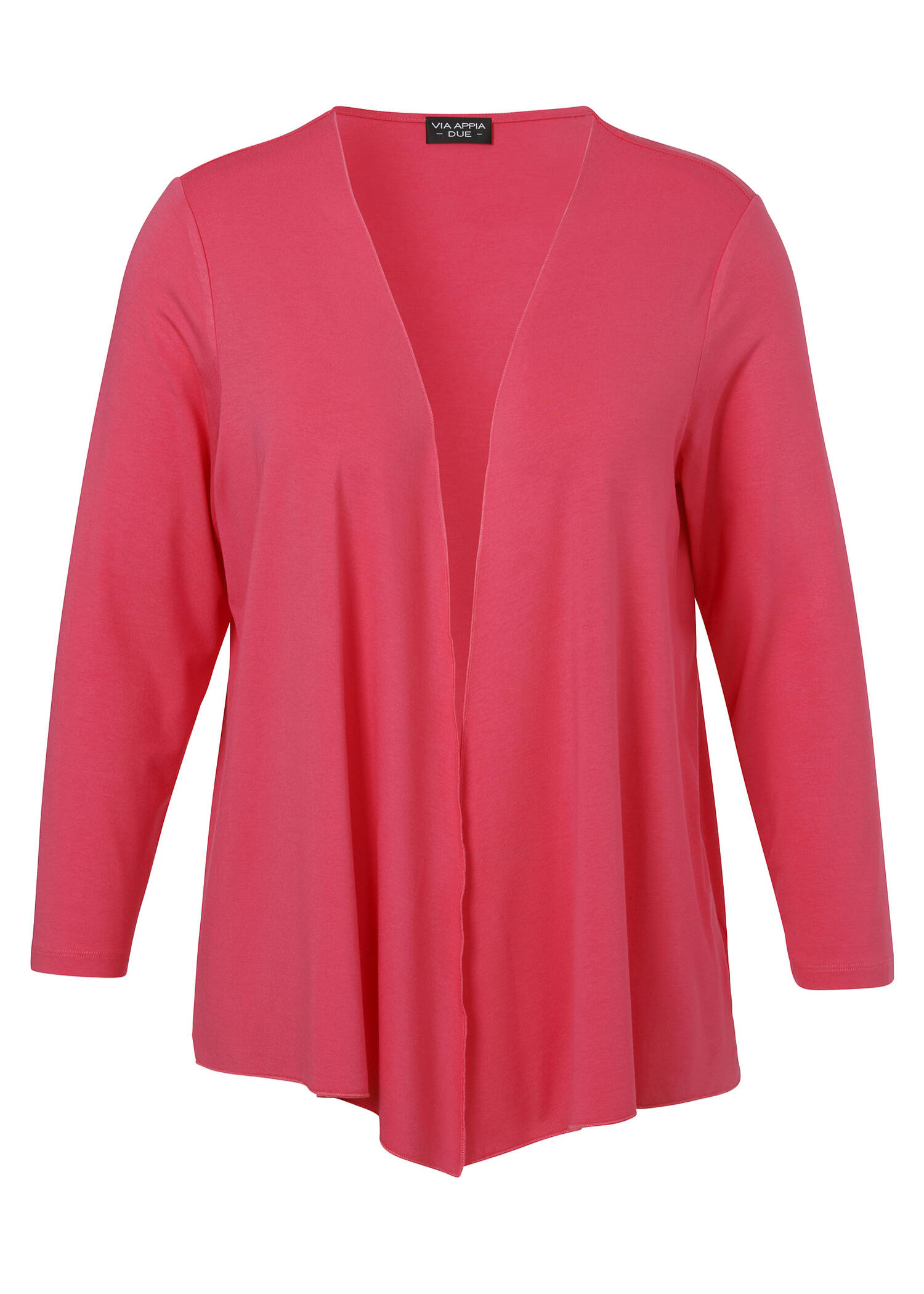 Leichte Jersey Jacke mit Wasserfall-Front / 