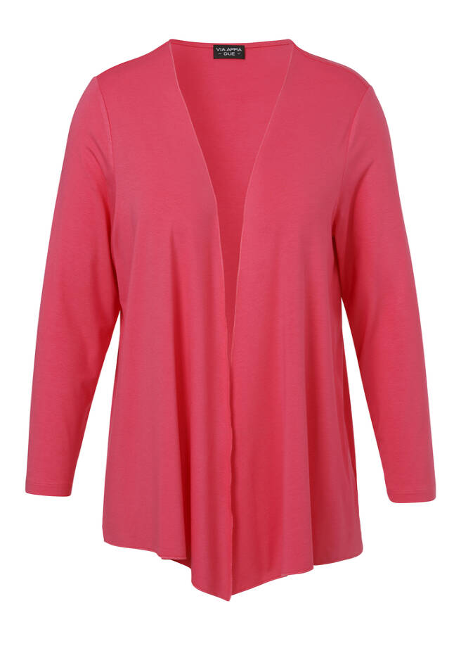 Leichte Jersey Jacke mit Wasserfall-Front / 