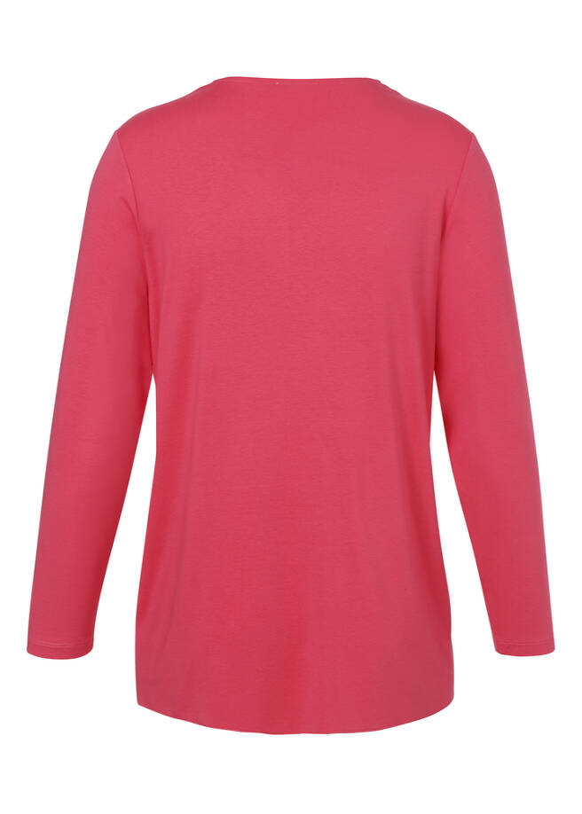 Leichte Jersey Jacke mit Wasserfall-Front / 