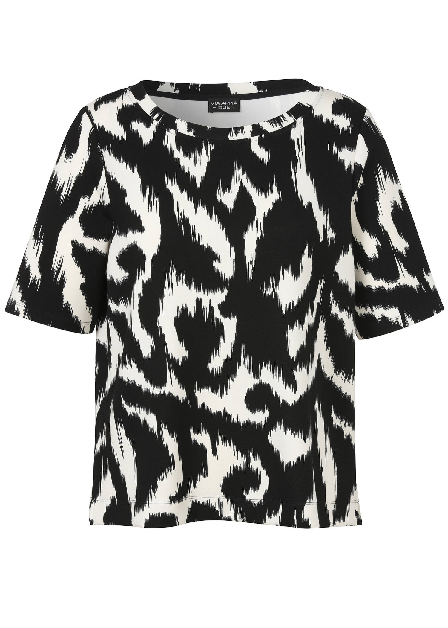 Halbarm-Sweatshirt mit Allover-Print /