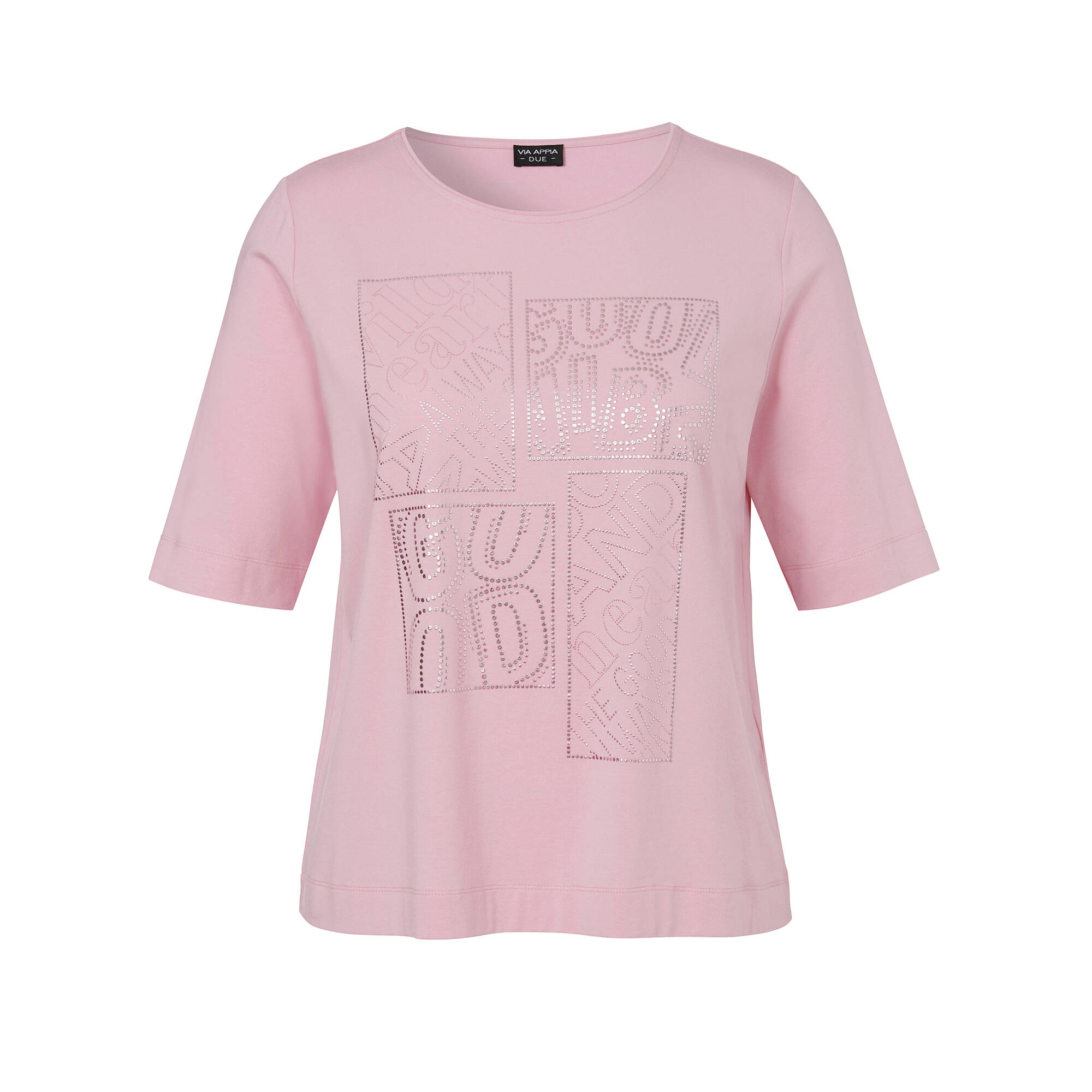 Supersoftes T-Shirt Uni mit geschmückter Front Supersoftes T-Shirt Uni mit geschmückter Front