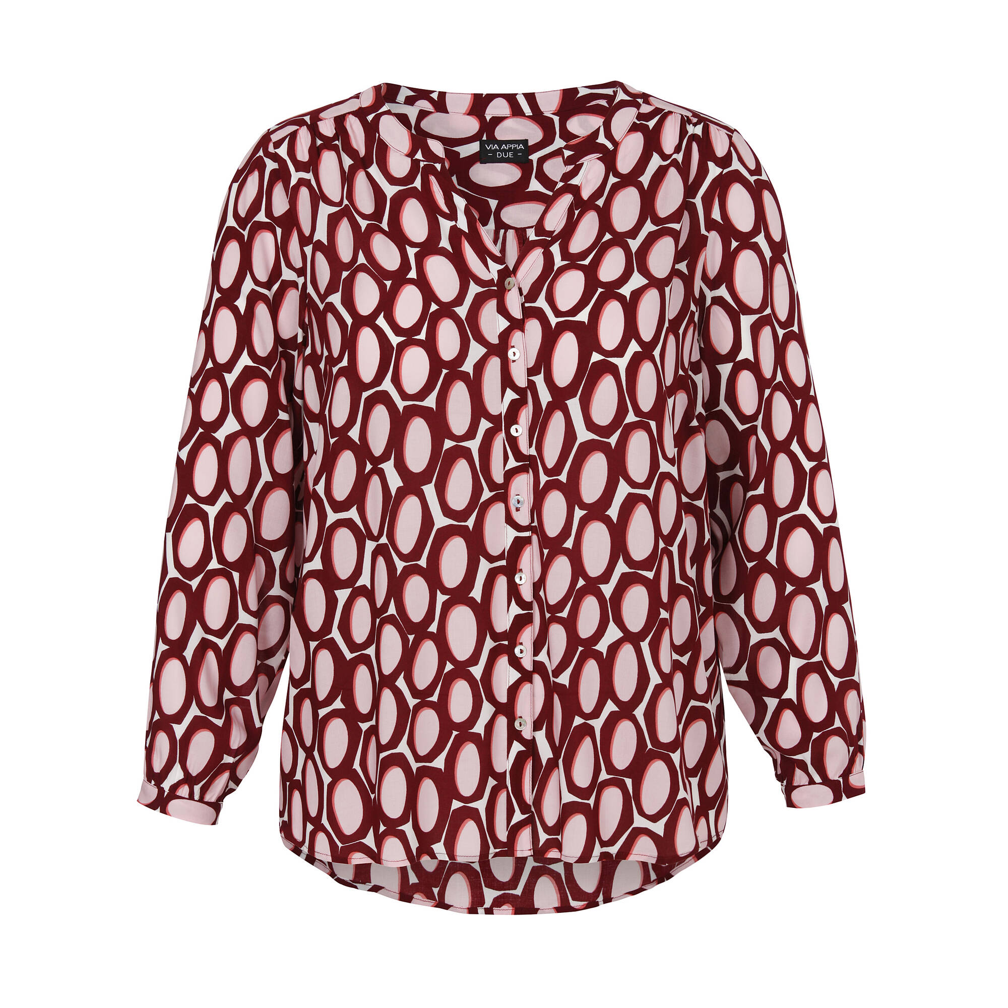 Print-Bluse aus reiner Viskose Print-Bluse aus reiner Viskose