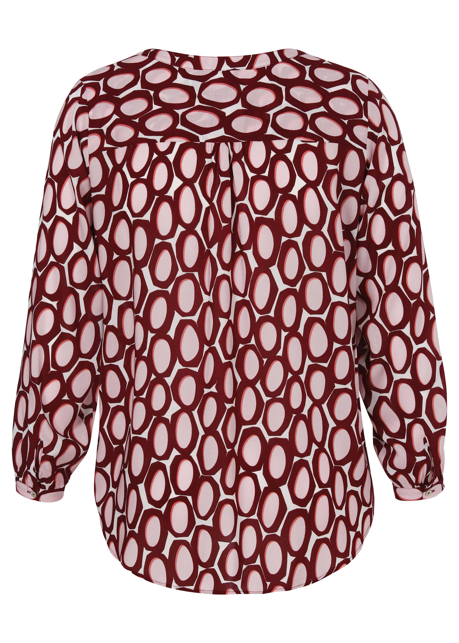 Print-Bluse aus reiner Viskose /
