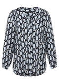 Print-Bluse aus reiner Viskose / 