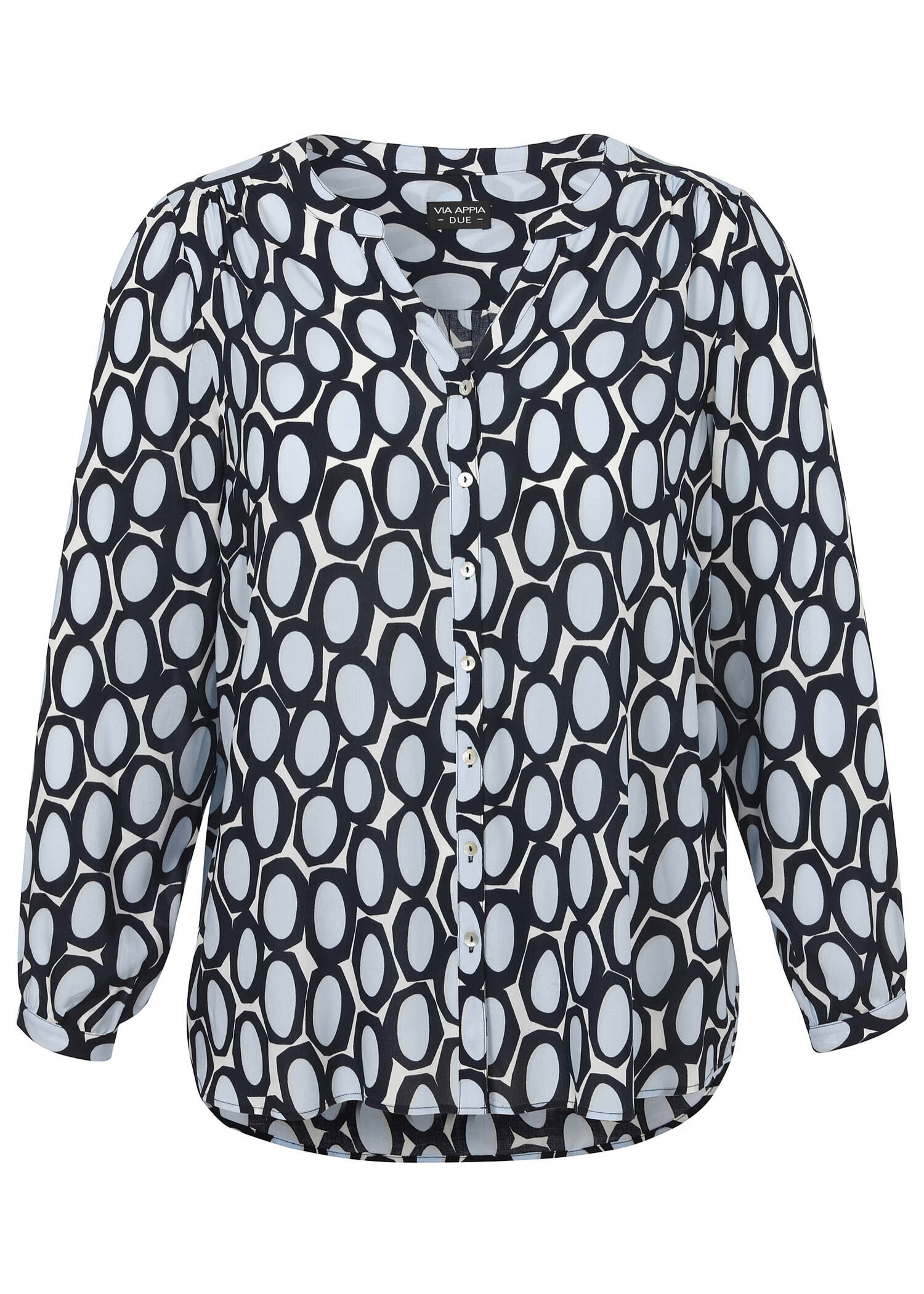 Print-Bluse aus reiner Viskose /