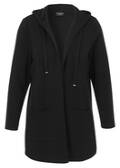 Offene Jacke mit Kapuze / 