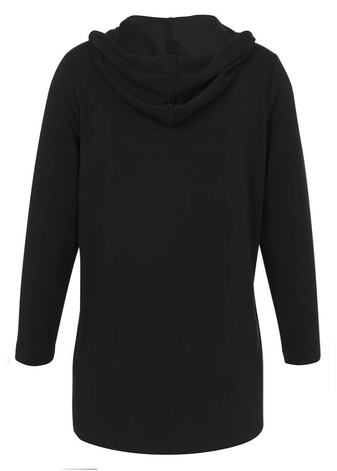 Offene Jacke mit Kapuze / 