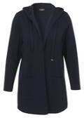 Offene Jacke mit Kapuze / 