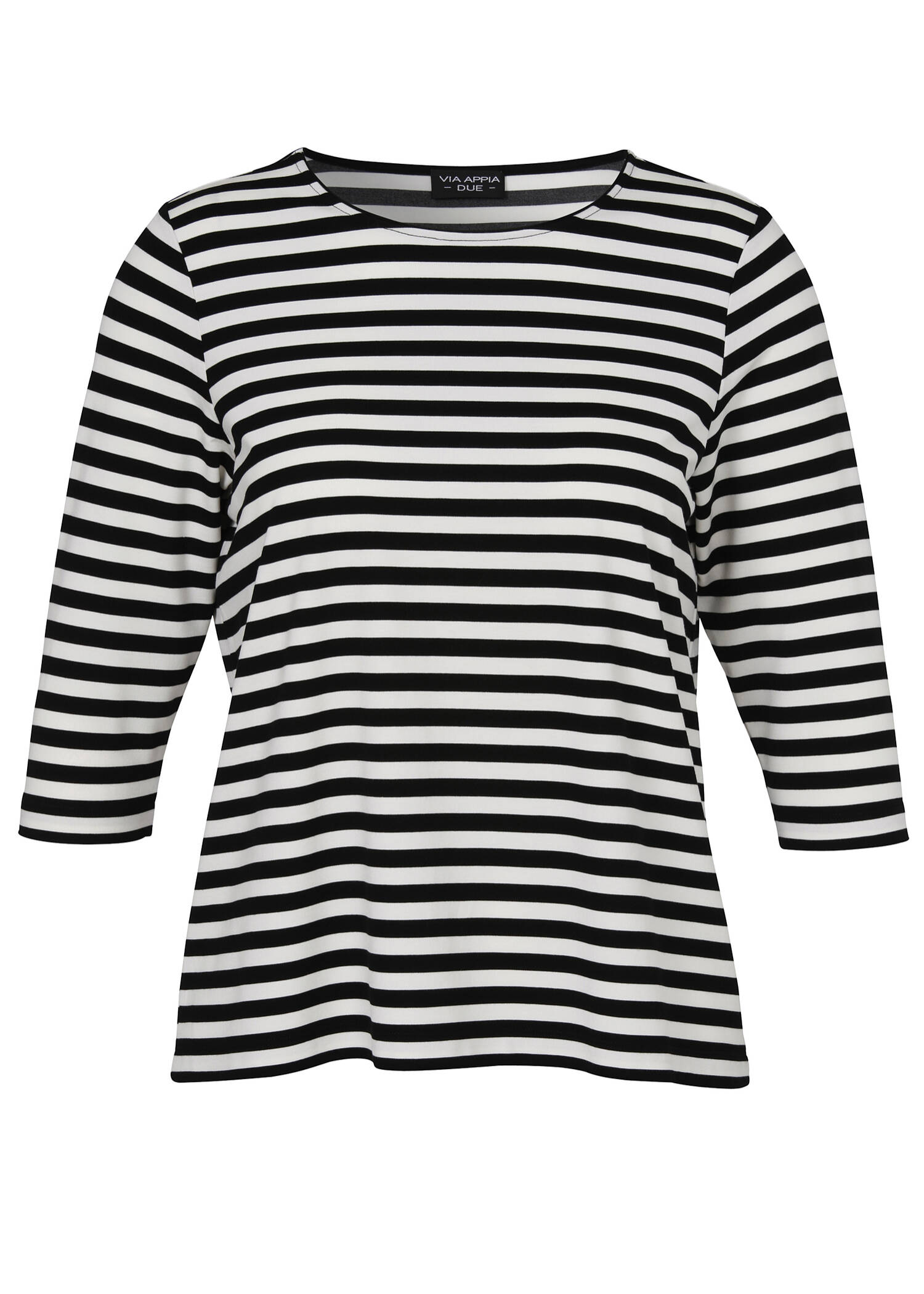 3/4-Arm-Shirt mit Streifen /