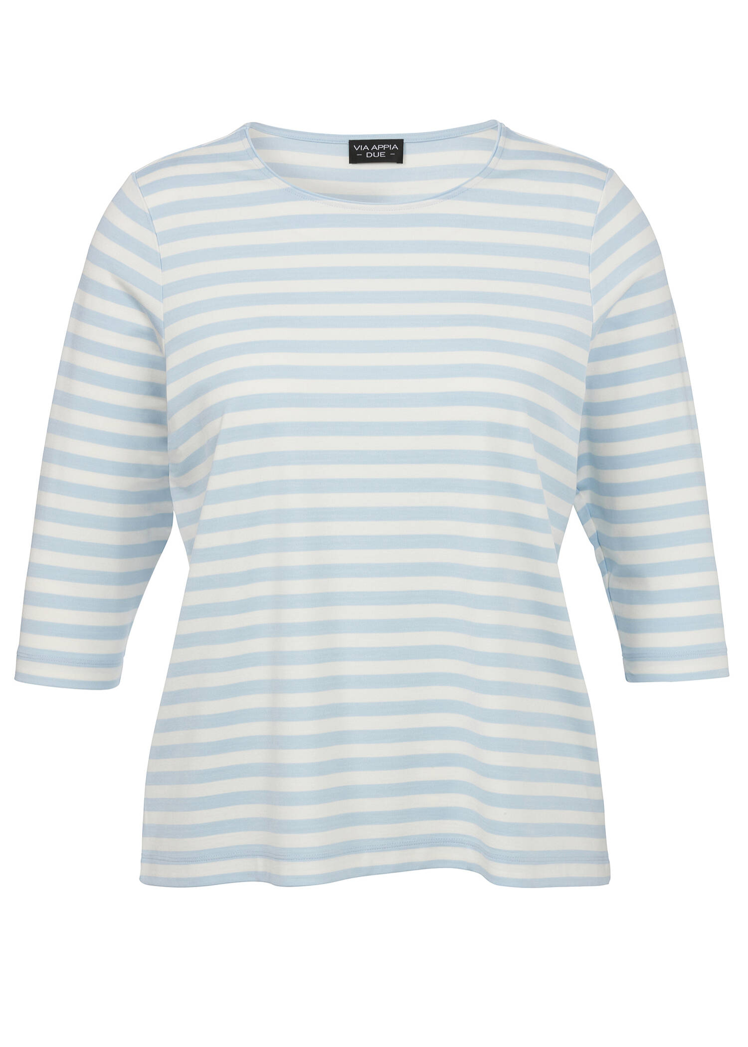 3/4-Arm-Shirt mit Streifen /