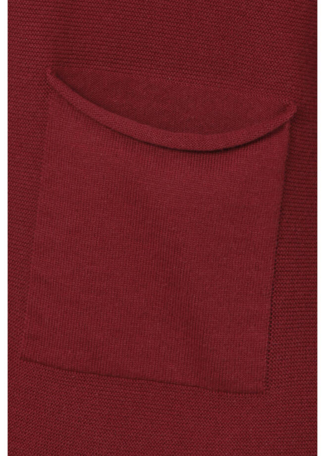 Feinstrickjacke aus softer Baumwolle offen /