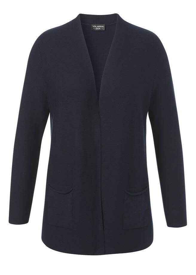 Feinstrickjacke aus softer Baumwolle offen / 