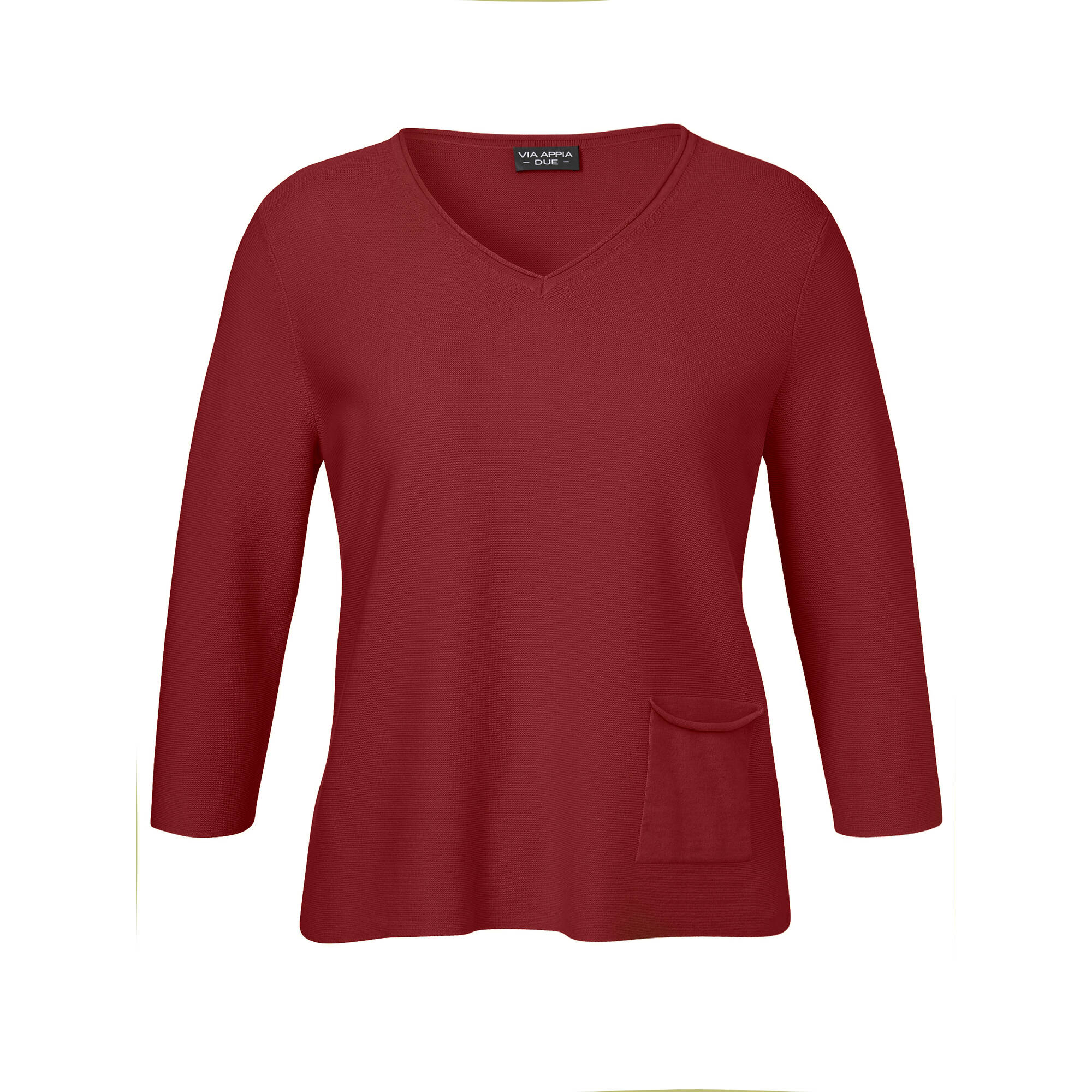 Feinstrick 3/4-Arm Pullover aus softer Baumwolle Feinstrick 3/4-Arm Pullover aus softer Baumwolle