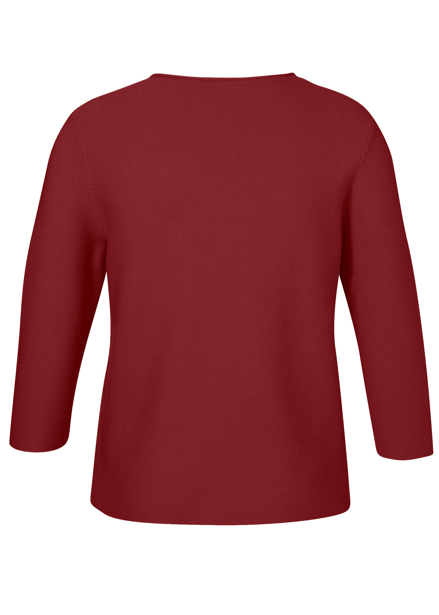 Feinstrick 3/4-Arm Pullover aus softer Baumwolle /