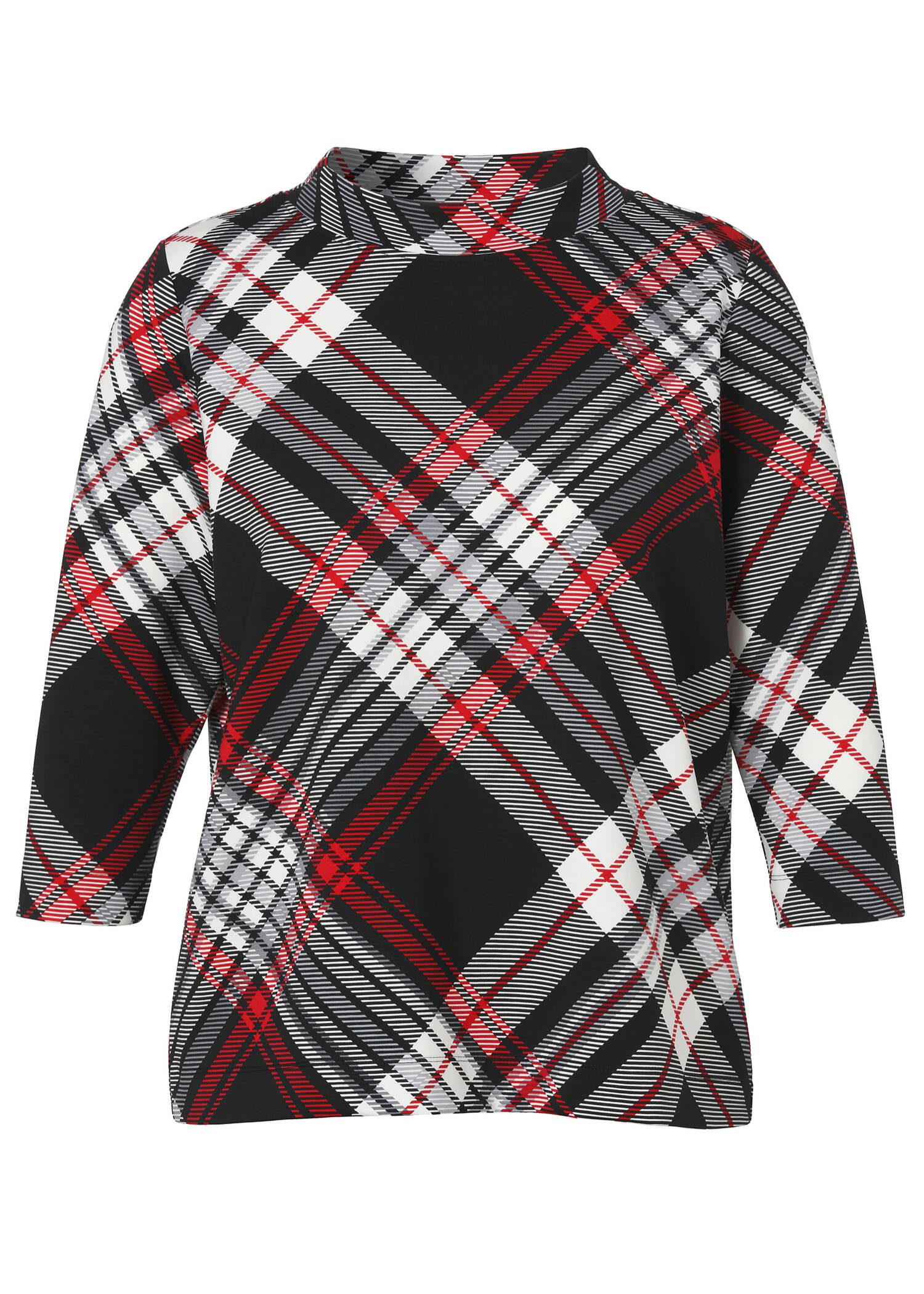 Stehkragen Sweatshirt mit Grafik-Print /