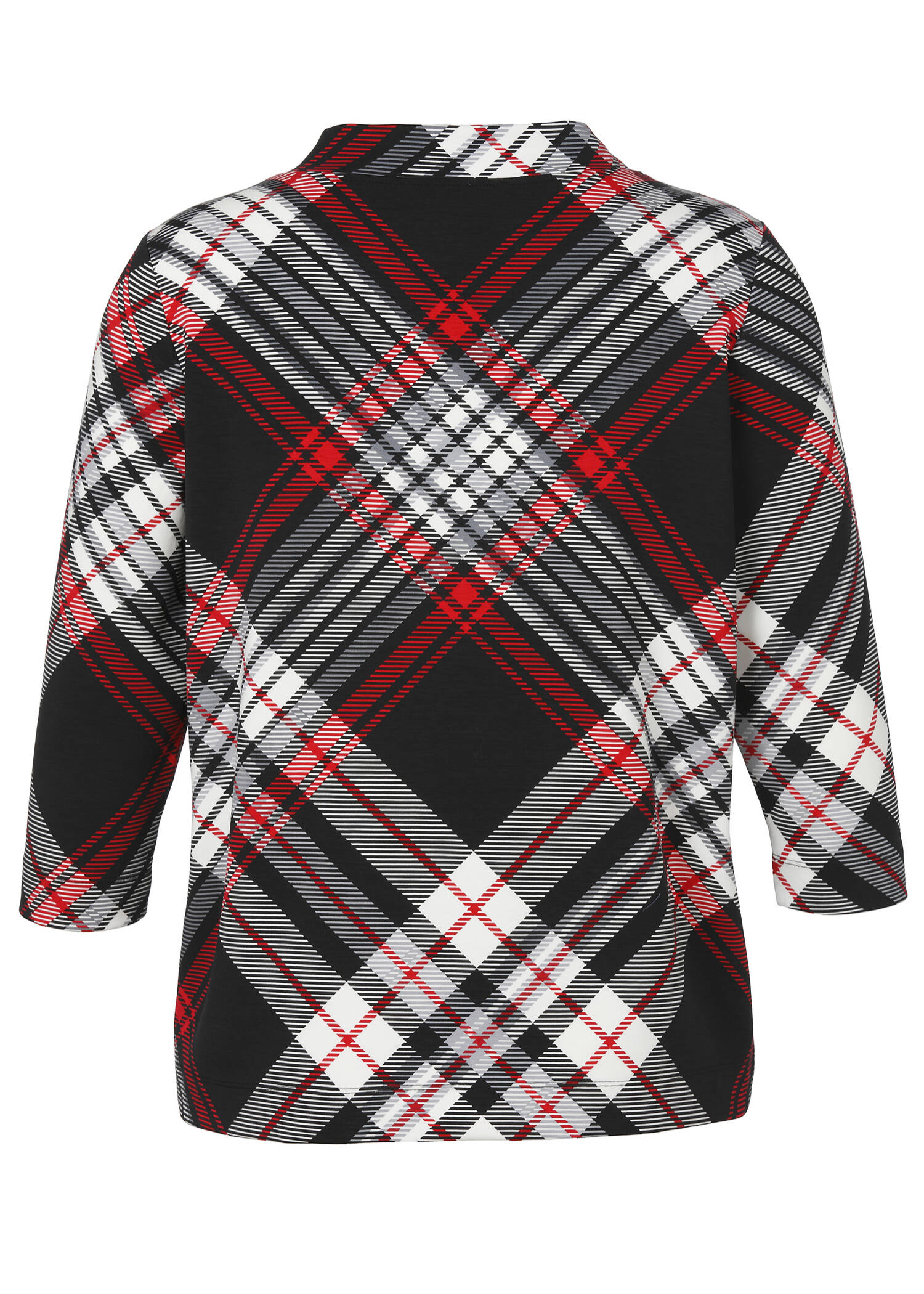 Stehkragen Sweatshirt mit Grafik-Print /