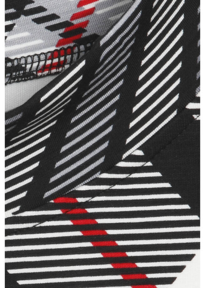 Stehkragen Sweatshirt mit Grafik-Print /