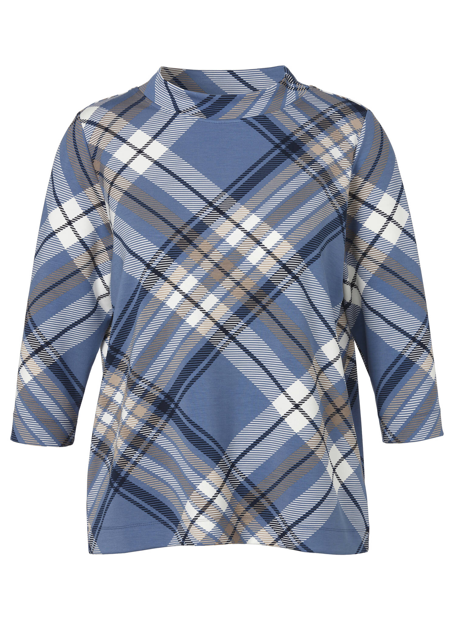 Stehkragen Sweatshirt mit Grafik-Print /