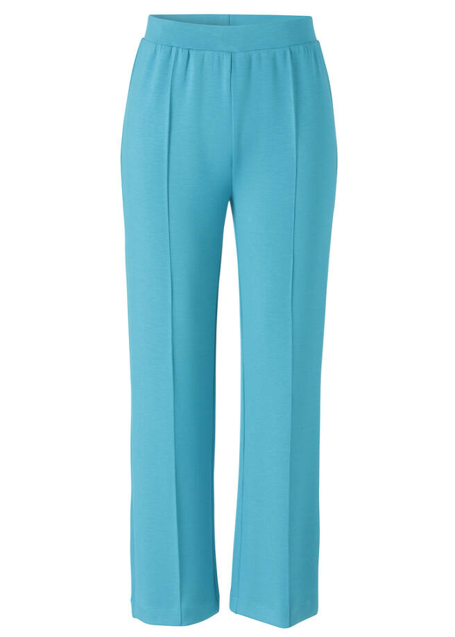 Edel-lässige Modern Jogg-Pants knöchellang smaragd Frontansicht