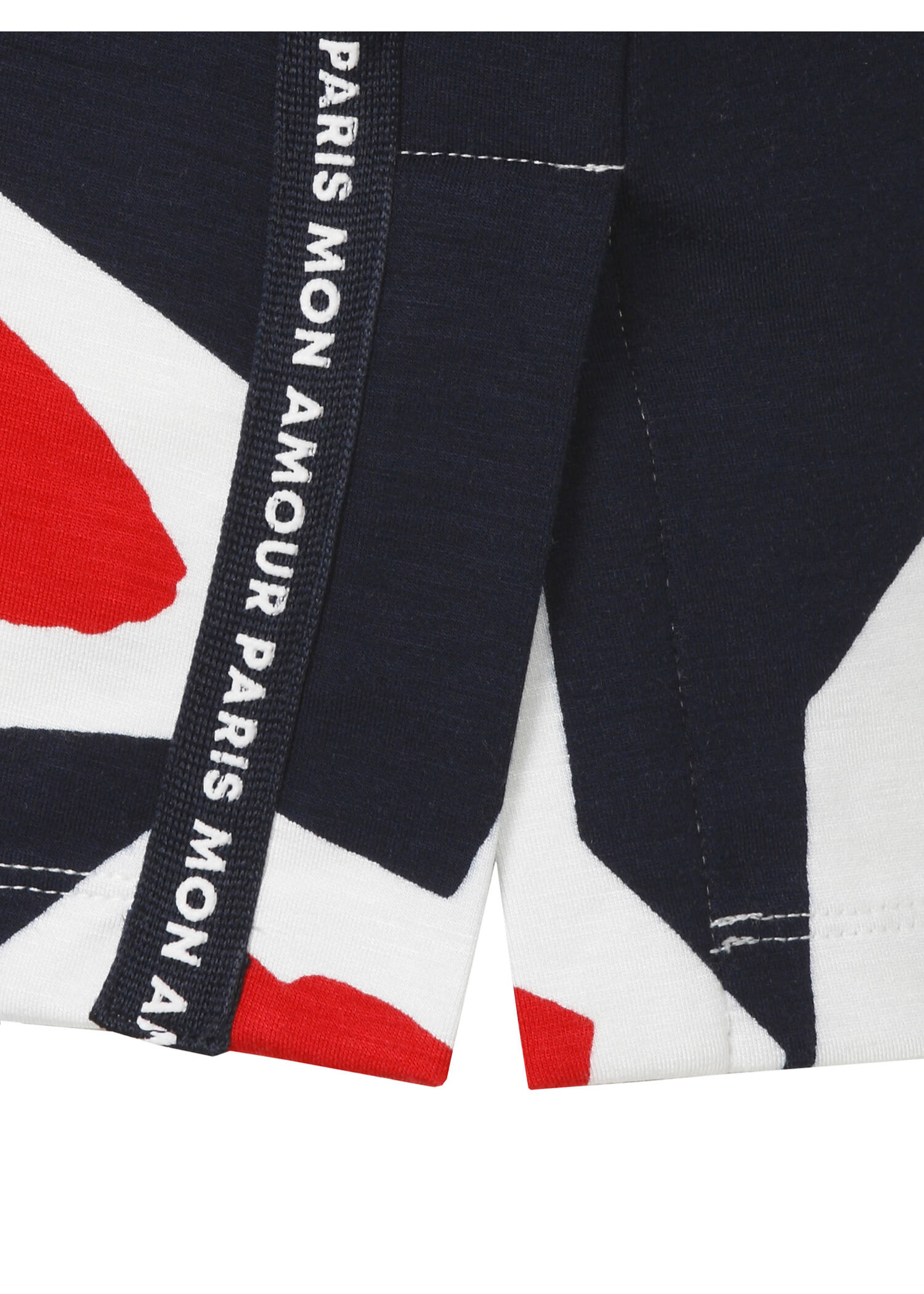 3/4-Arm Sweatshirt mit abstraktem Blumenmuster / 