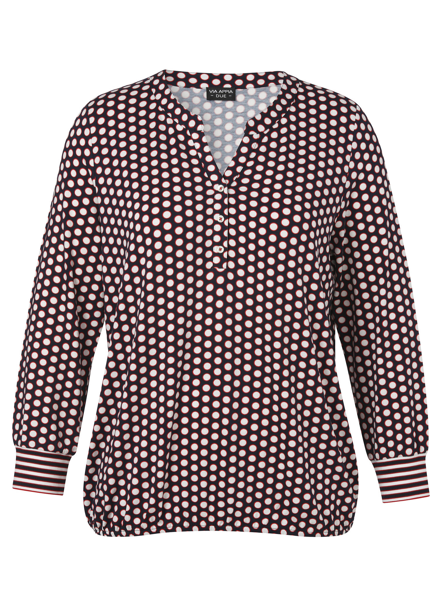 Langarmshirt mit Gummizugsaum / 