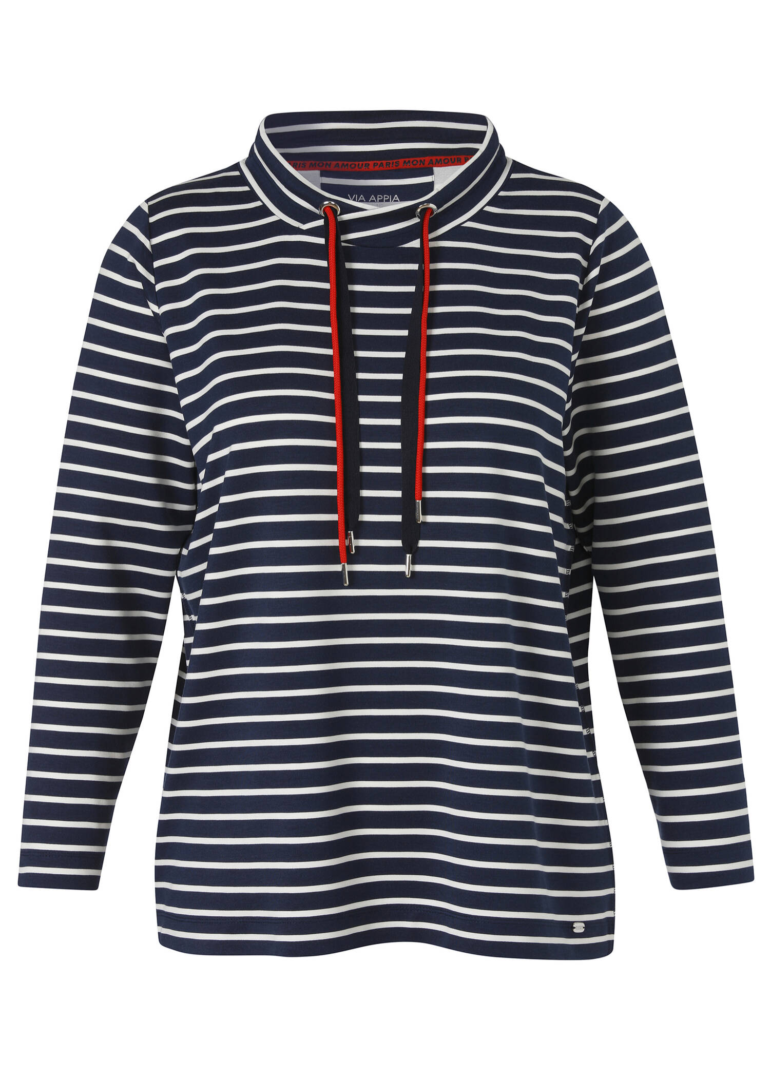 Geringeltes Marine Sweatshirt /