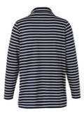 Geringeltes Marine Sweatshirt /