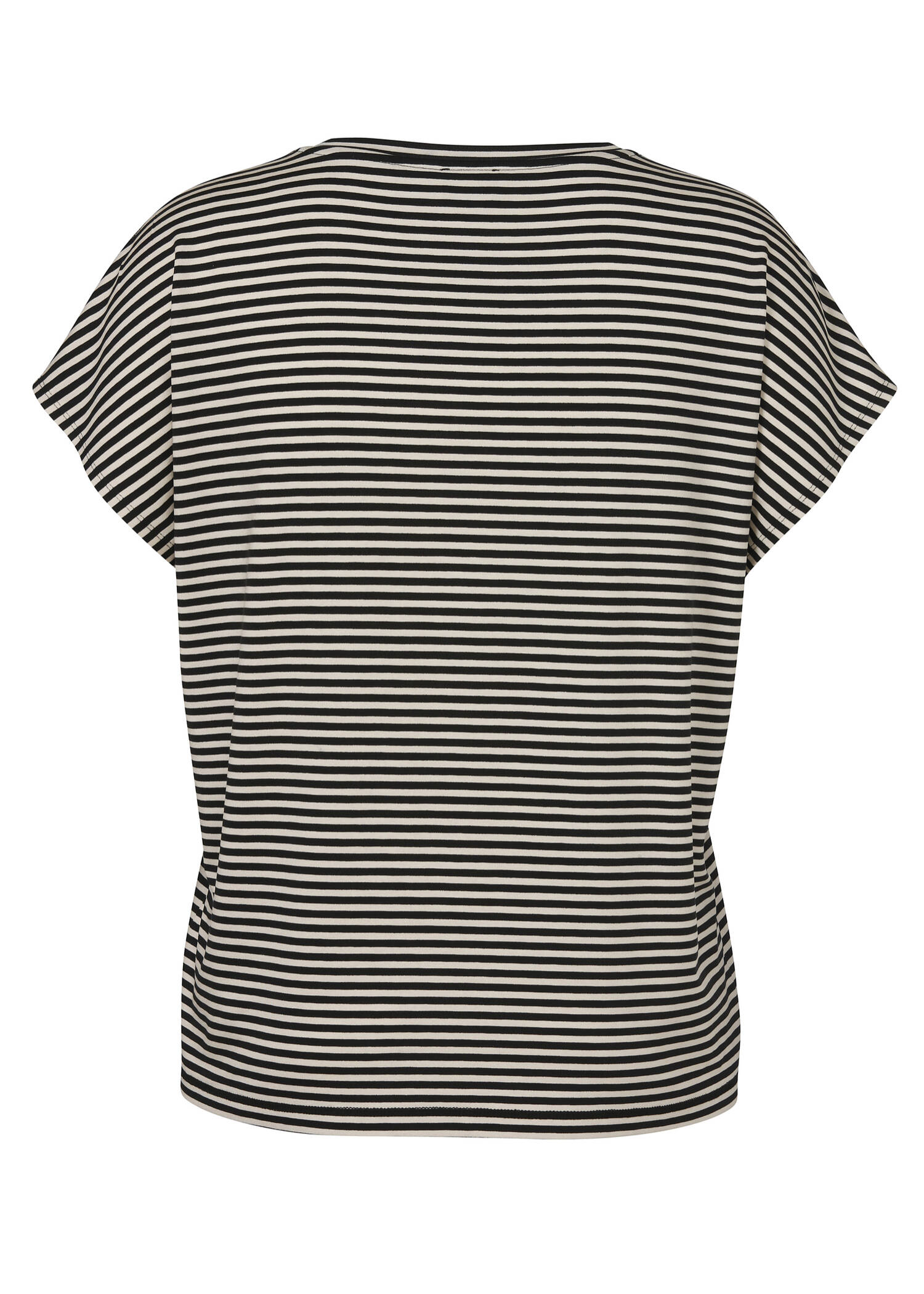 Ringel-Shirt mit überschnittenen Schultern / 