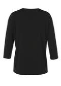 Softes 3/4 Arm Shirt in Schwarz mit Front-Motiv / 