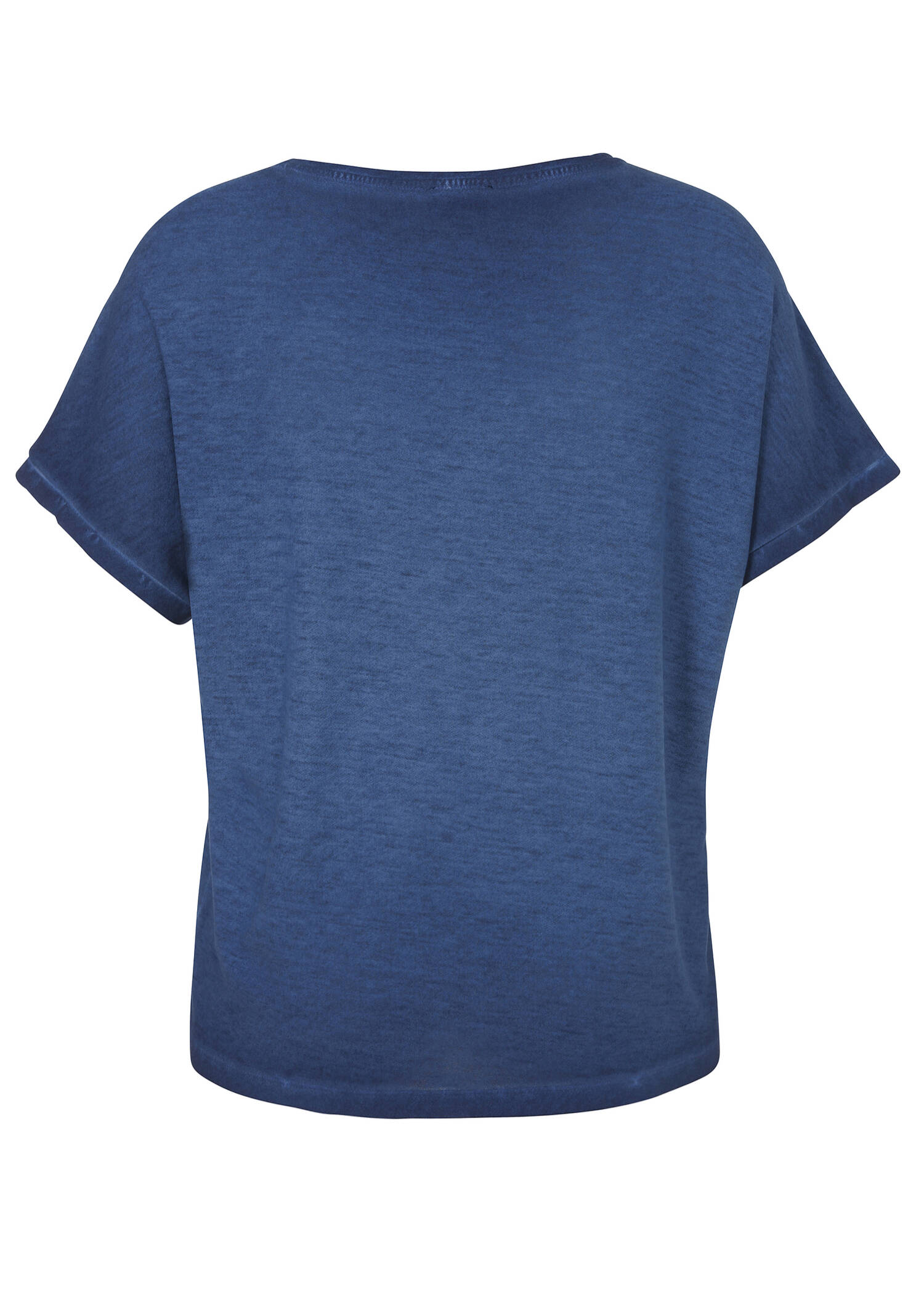 Stückgefärbtes Shirt mit Pailletten-Muster / 