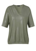 Edles V-Shirt mit leichtem Glitzer-Print /