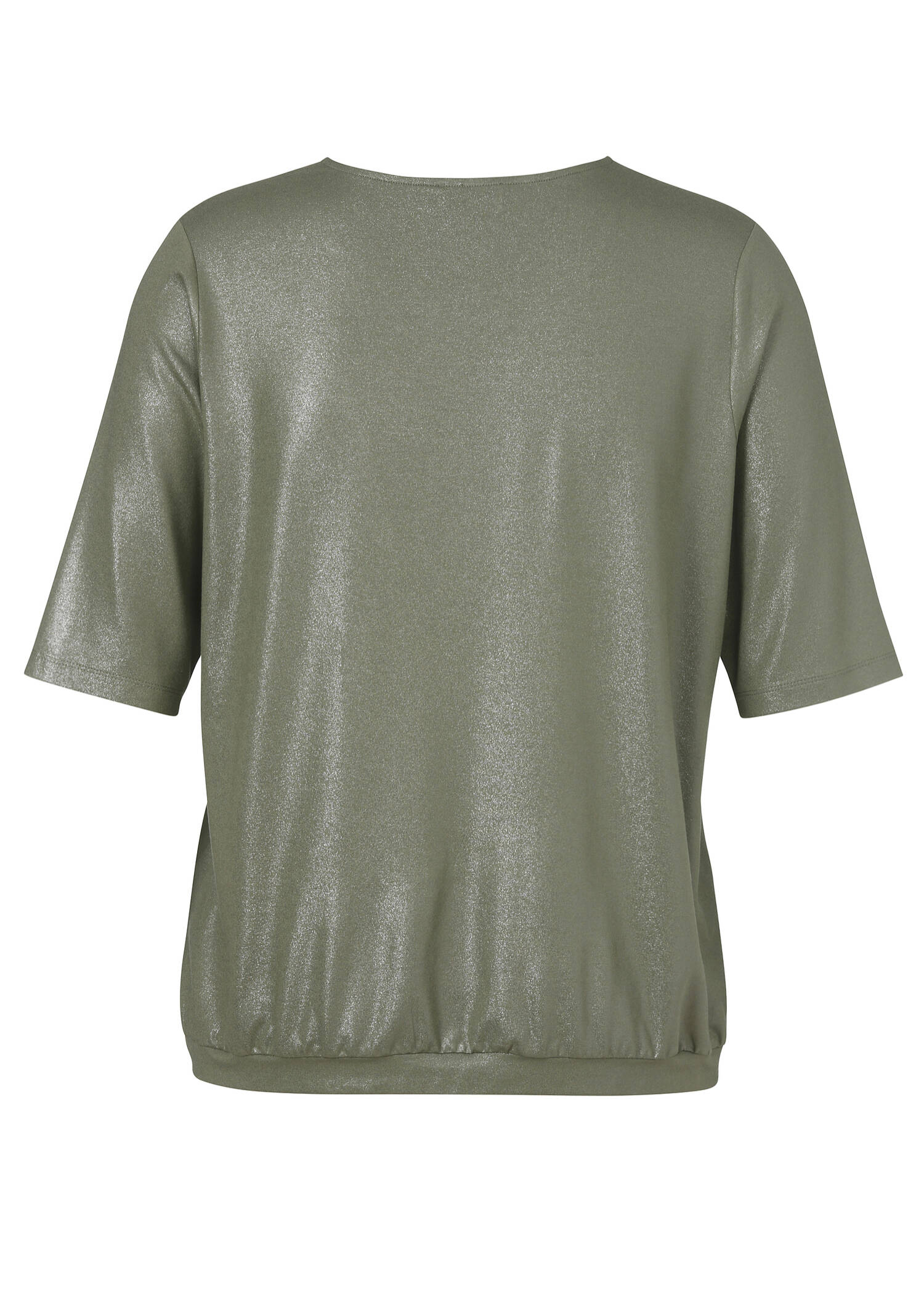 Edles V-Shirt mit leichtem Glitzer-Print /