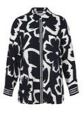 Viskose Hemdbluse Flower-Print / 