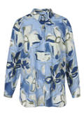 Softe Baumwollbluse mit Allover-Print / 