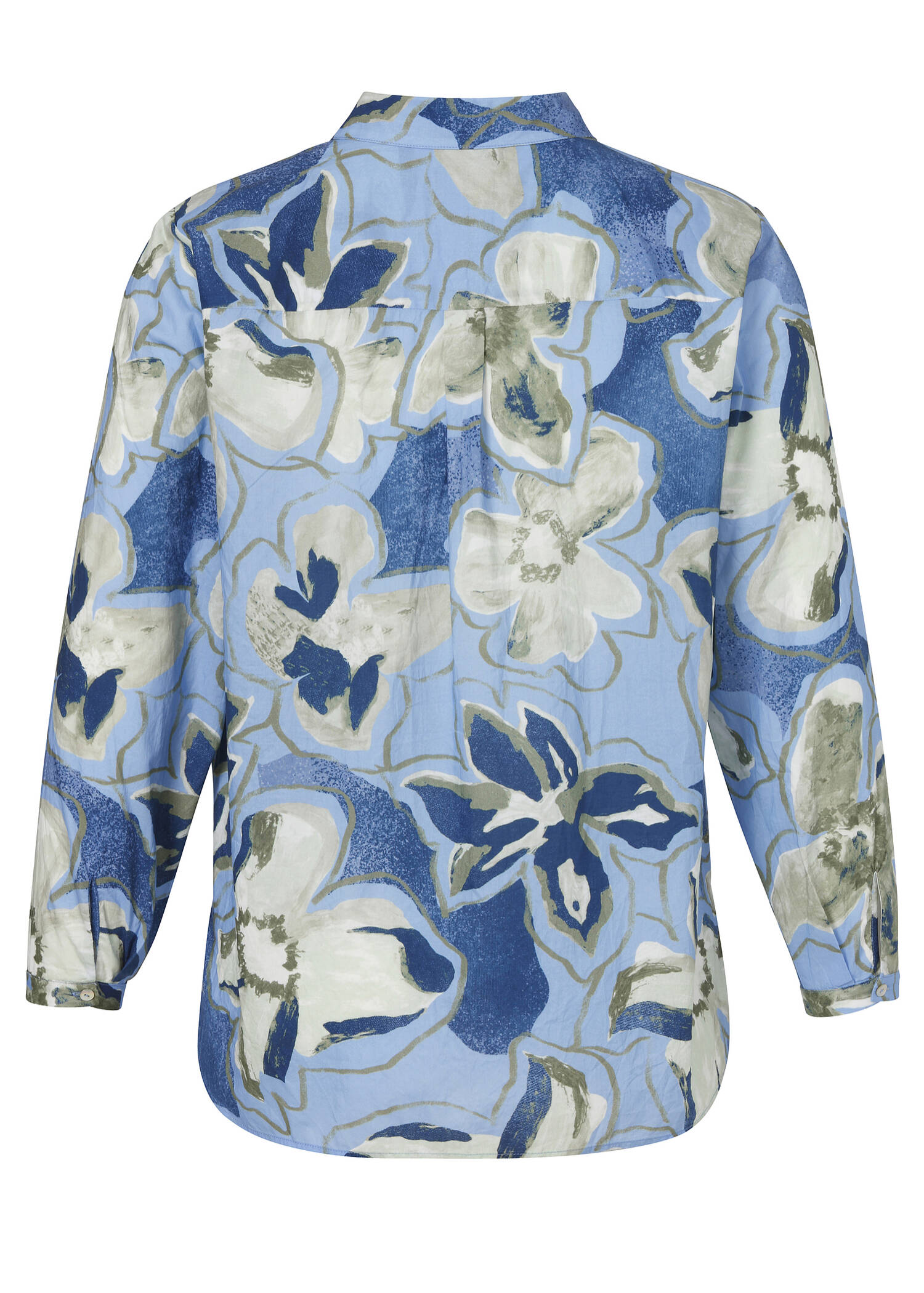 Softe Baumwollbluse mit Allover-Print / 