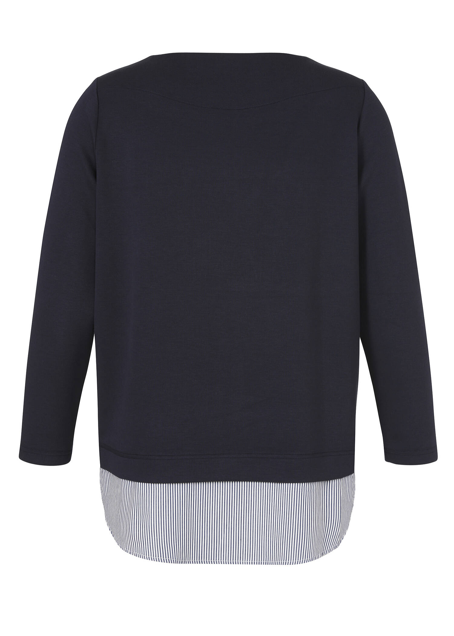 Raffiniertes Sweatshirt mit Blusen-Einsatz /