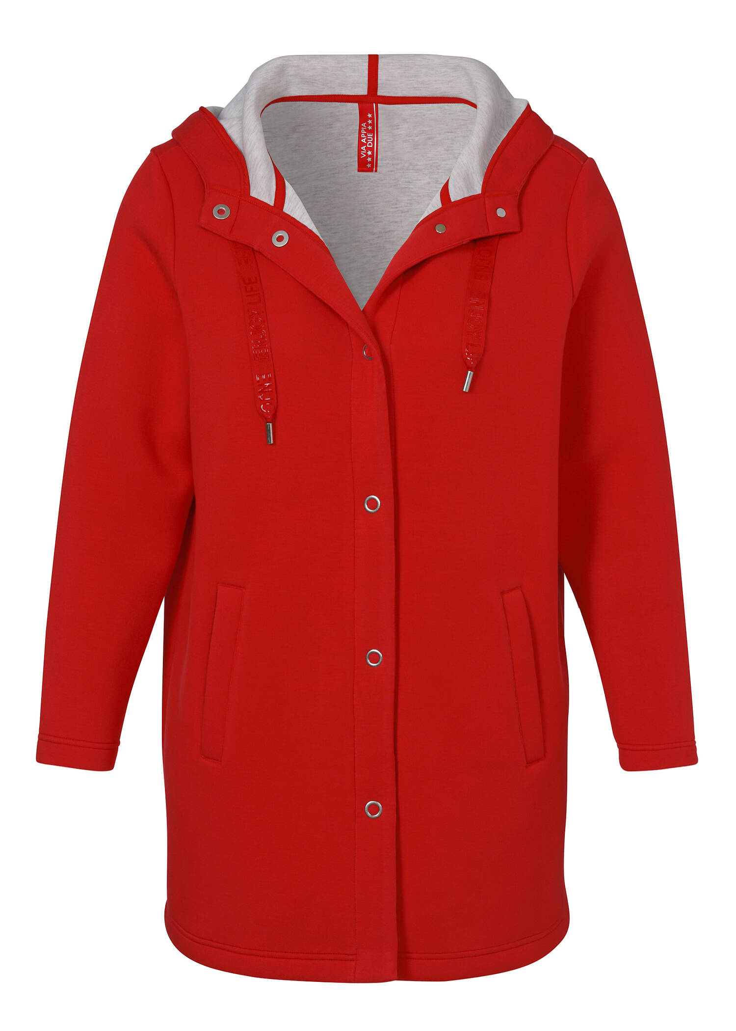 Topmodischer Sweatmantel mit Kapuze / 