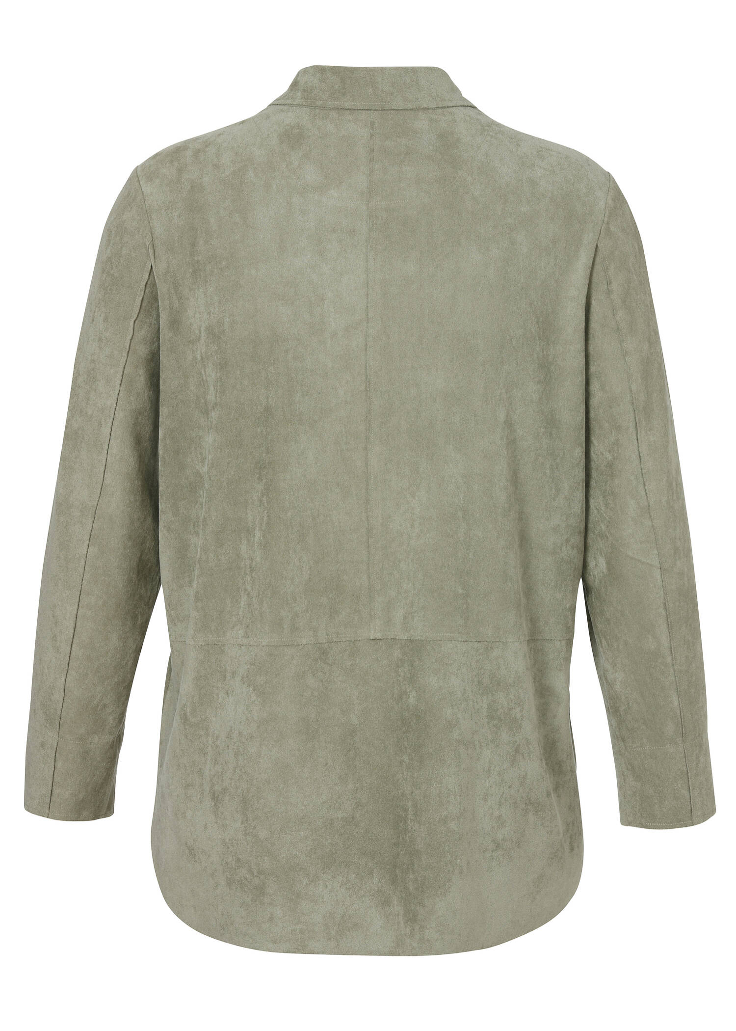 Modern Chic Bluse Veloursleder Imitat / 