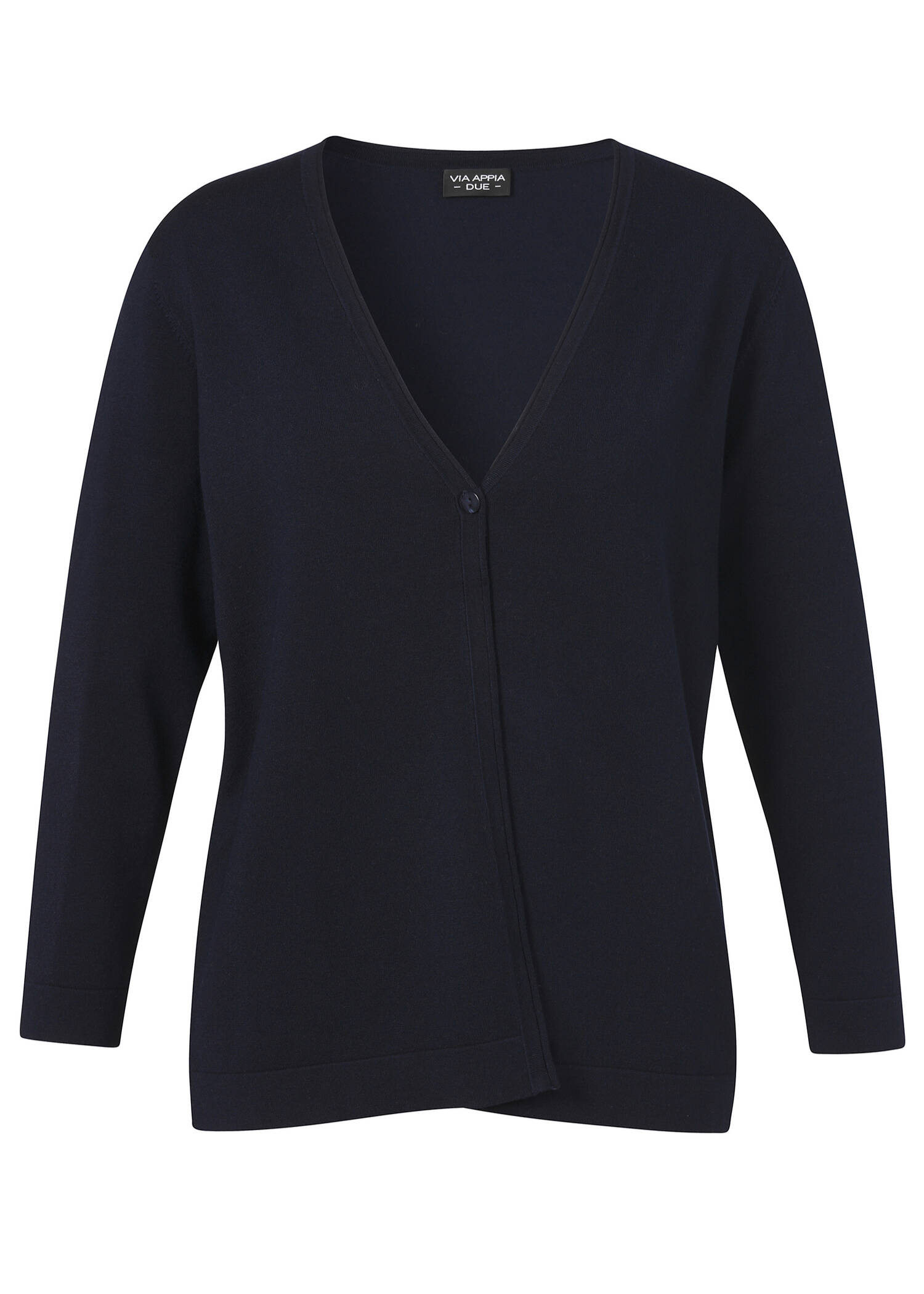 Leichte Feinstrickjacke Dunkelblau / 