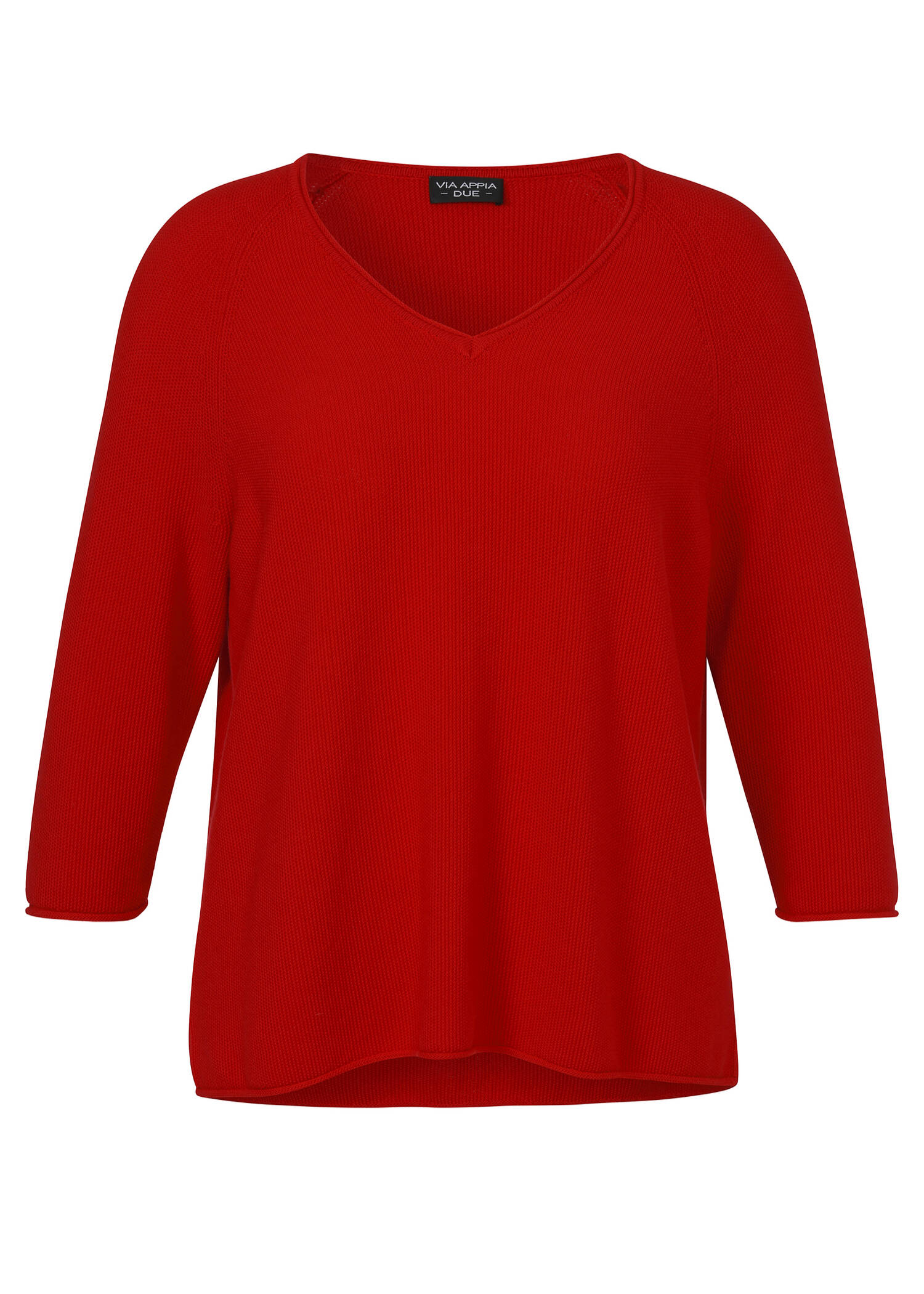 Softer 3/4-Arm Baumwoll-Pullover / 