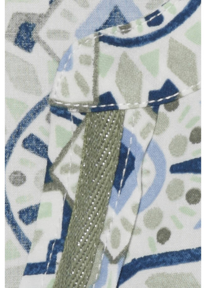 Feminine Viskose Print Schlupfbluse /