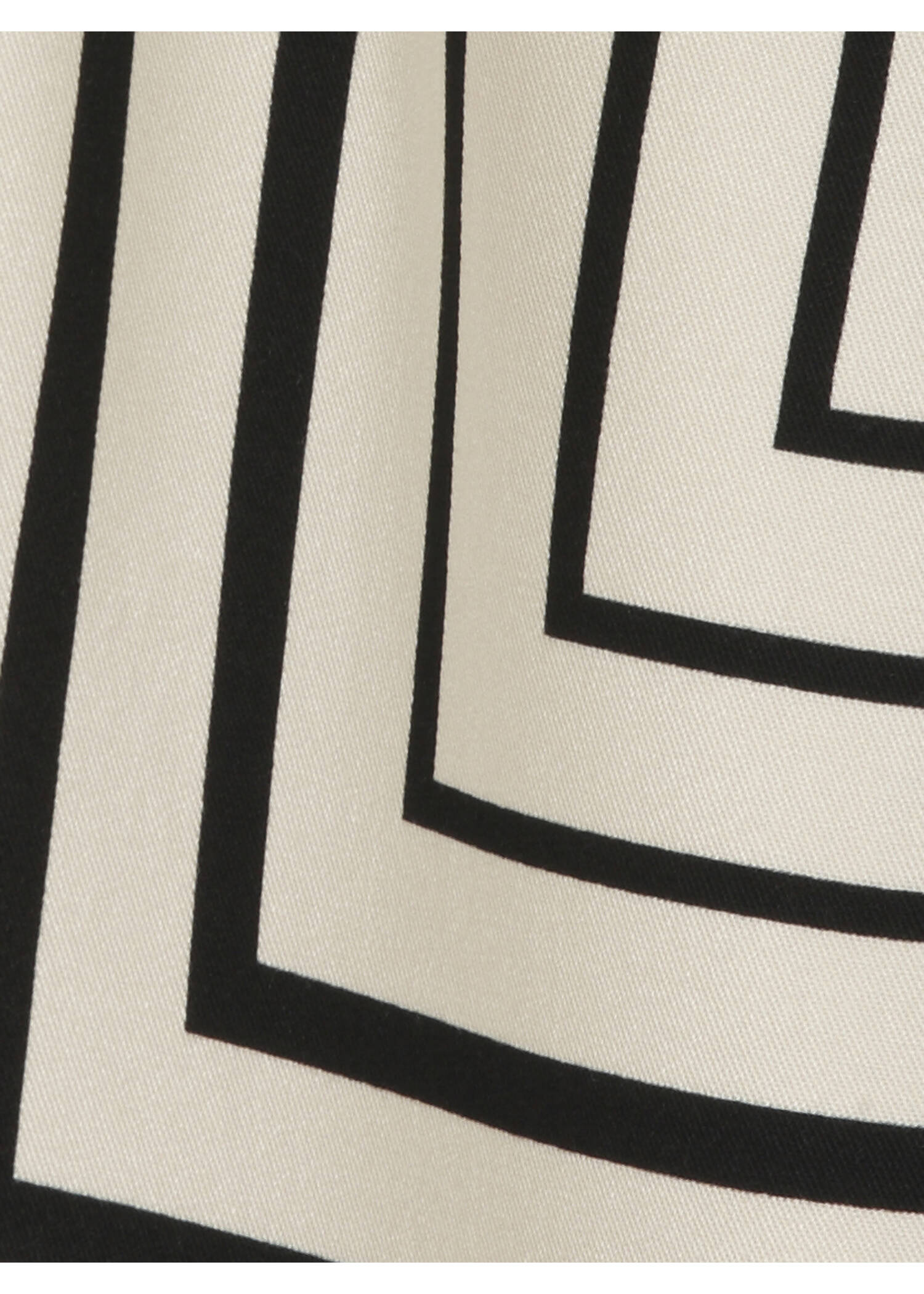 Chice Viskose Hemdbluse mit Print Schwarz / Vanille / 